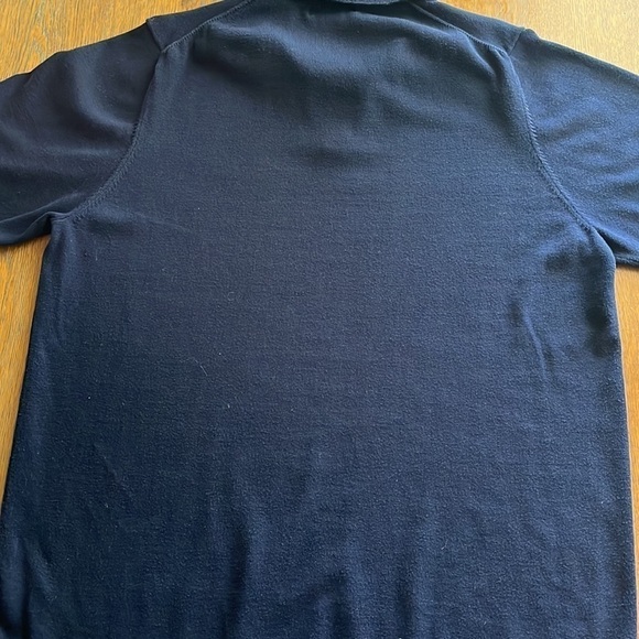 Eddie Bauer 100% Pima Cotton Men’s Polo size  XL Tall Navy Blue - Picture 13 of 13